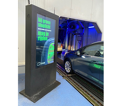 outdoor signage lcd totem for car washingroom